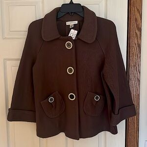 NWT Christopher & Banks wool jacket. Size small.